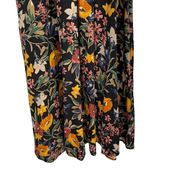 Zara Trafaluc Collection V-Neck Long Sleeve Floral Multicolored Midi Dress  Sz S - Picture 11 of 16